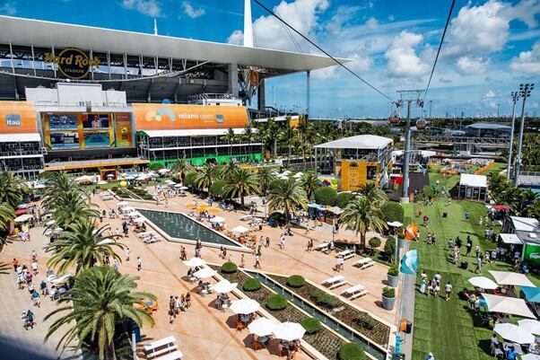 Miami Open presentado por Itaú - Donde llega el tenis. Cortesía: Miami Open.