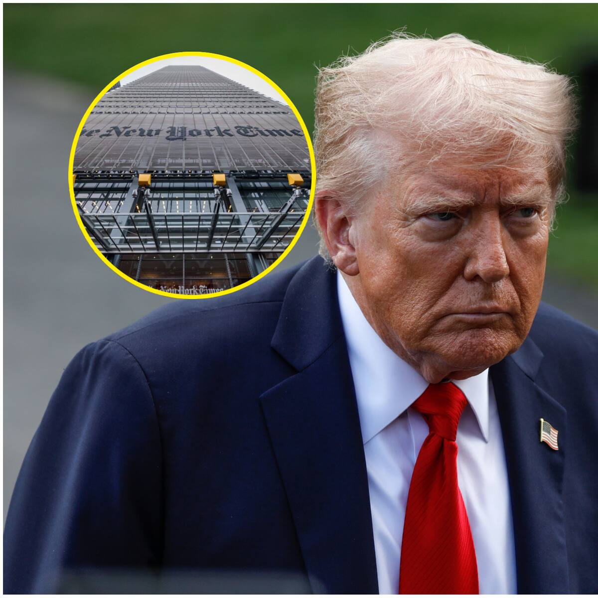 Trump anunció una demanda de 15 mil millones de dólares por difamación contra el New York Times