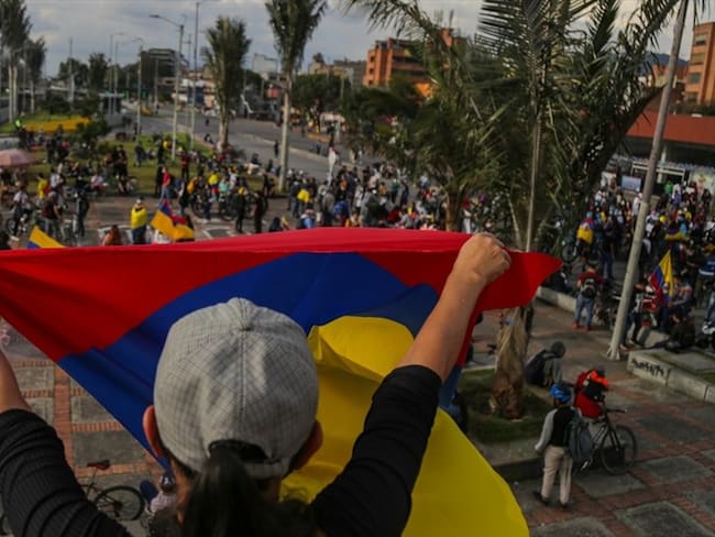 Manifestaciones durante el paro nacional en Colombia. Foto: Juancho Torres/Anadolu Agency via Getty Images