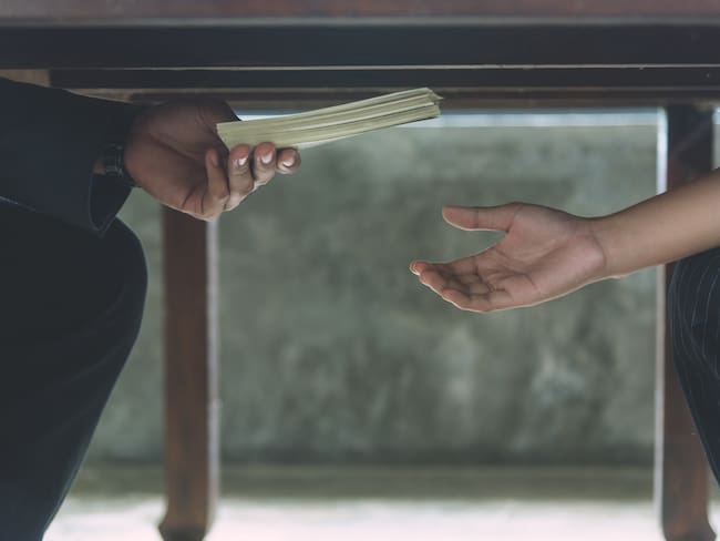 Imagen de referencia de soborno. Foto: Getty Images