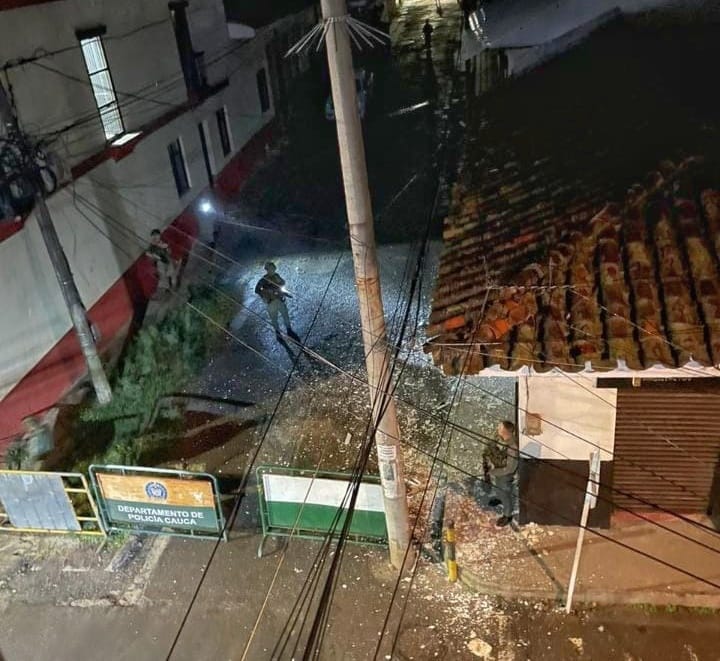 Las autoridades adelantan una inspección en la zona para evaluar los daños. Crédito: Red de Apoyo Cauca.