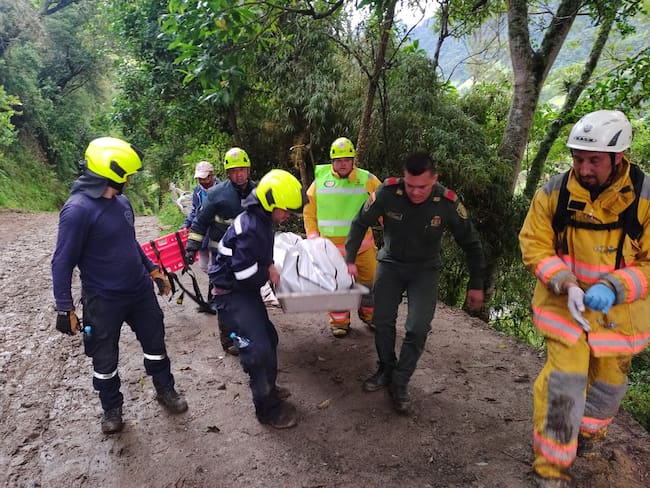 Dos muertos por derrumbe en Salento, Quindío. Foto: Cortesía, Alcaldía se Salento, Quindío
