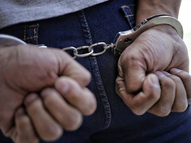 Capturado al parecer por haber golpeado a su pareja sentimental. Foto: Colprensa.