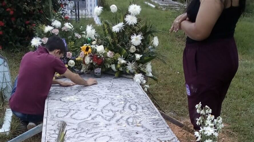 Honras funebres del joven fallecido. Foto: Cortesía Sergio Martínez.