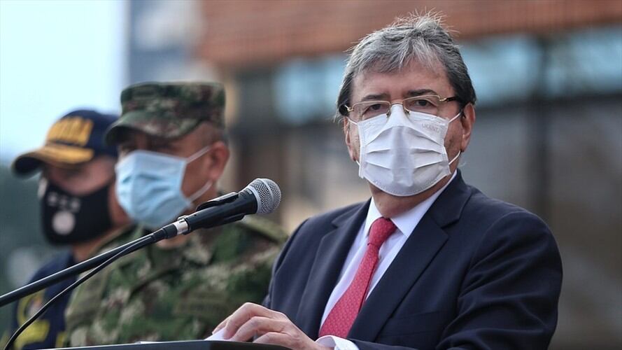 Ministro de Defensa hospitalizado por COVID-19. Foto: Colprensa