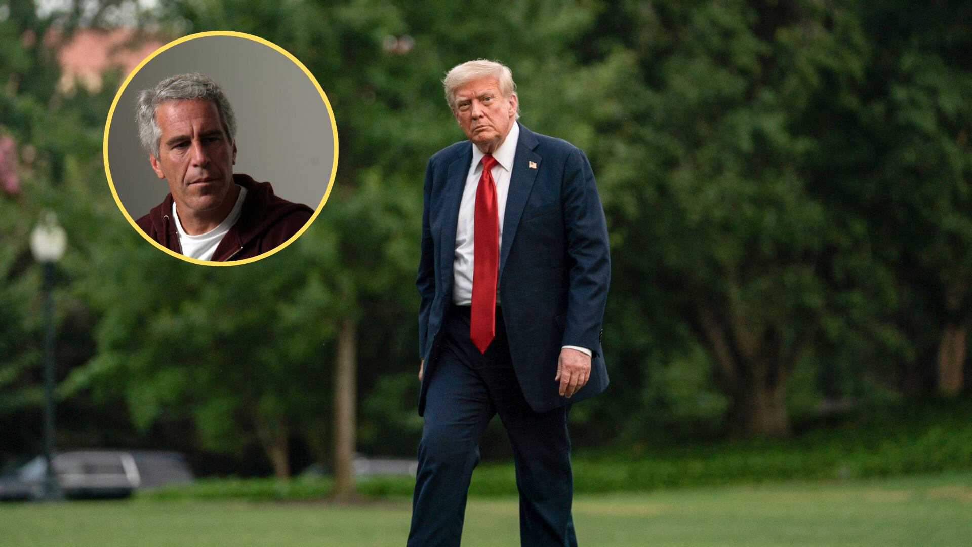 Donald Trump y Jeffrey Epstein. Foto: Getty Images.