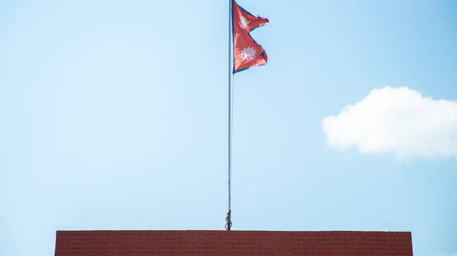 Bandera de Nepal imagen de referencia. Foto: Getty Images.