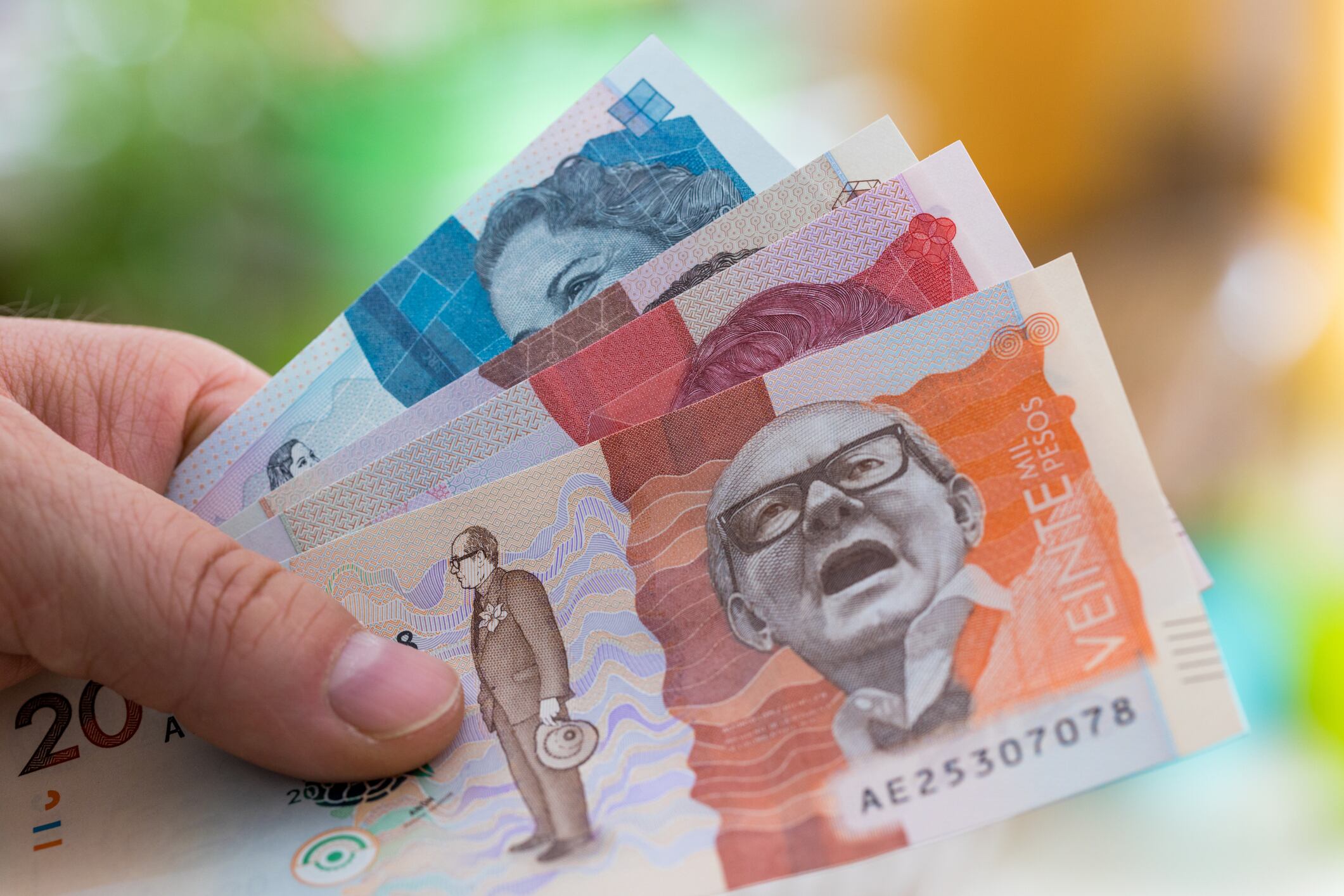 Dinero colombiano. Foto: Getty Images