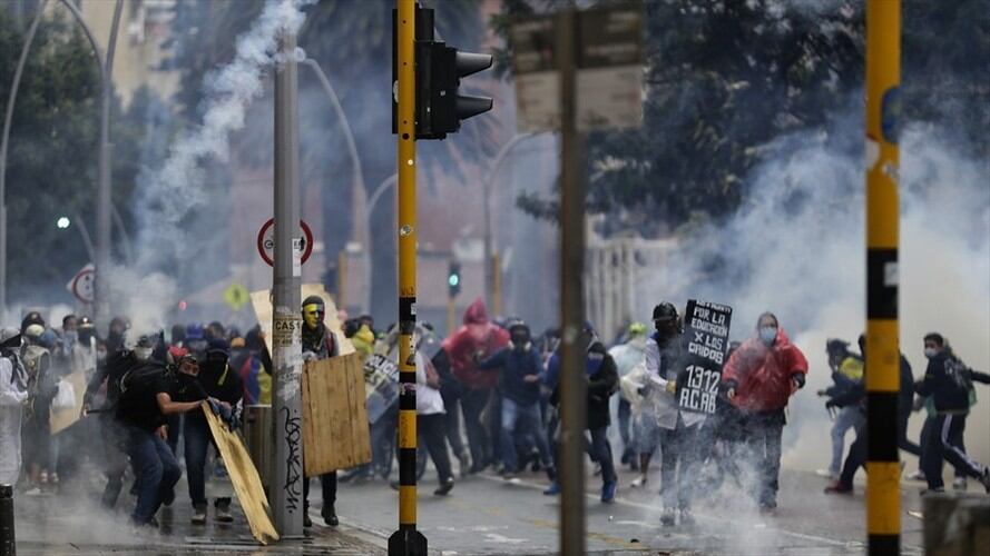 Ataques a la prensa en Paro Nacional 28A. Foto: Colprensa