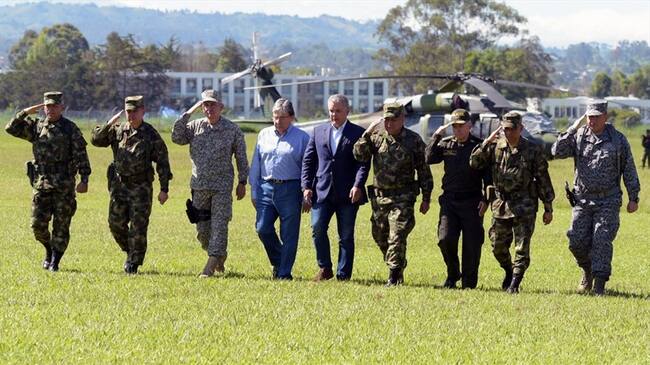 El presidente Iván Duque Márquez activó en Popayán el Comando Especifico del Cauca, Cecau. Foto: Cortesía/ Ejército.