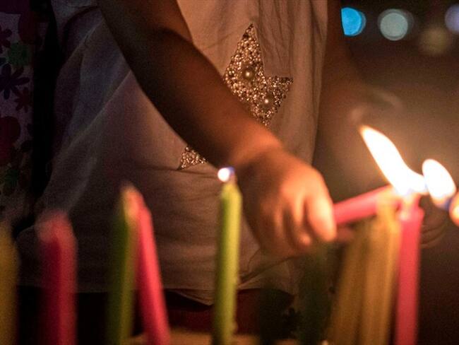 Precauciones para el Día de Velitas. Foto: JOAQUIN SARMIENTO/AFP via Getty Images