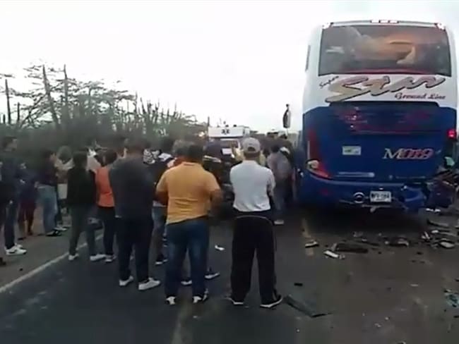 Las autoridades reportaron que en las últimas se registró un accidente en el kilómetro 61 de la vía que de Riohacha comunica a Maicao
