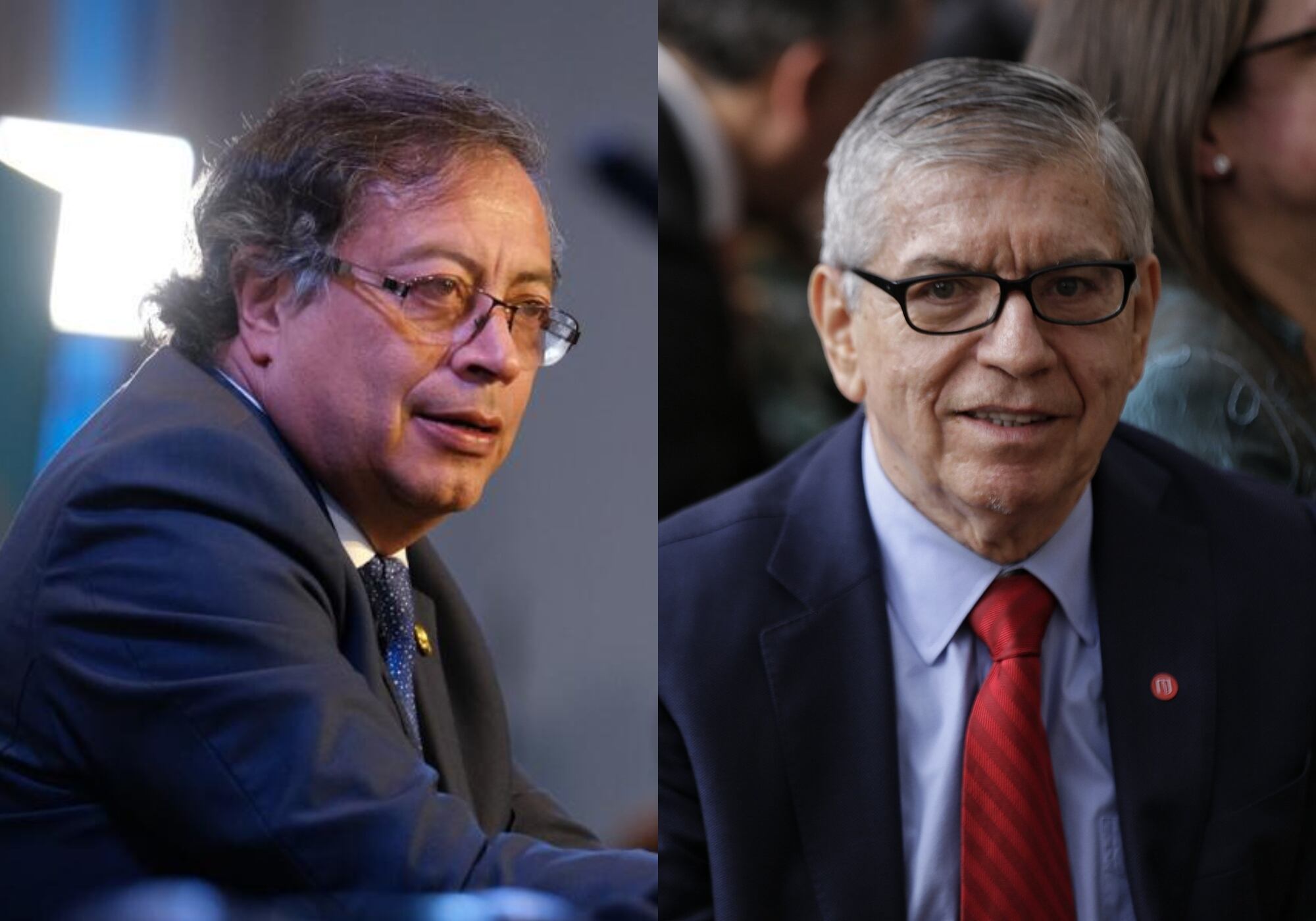 Gustavo Petro y César Gaviria. Fotos: Colprensa