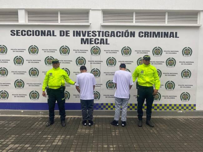 Menores de edad capturados en Cali. Foto: Policía Nacional