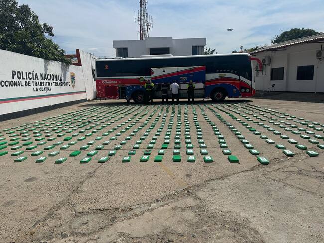 Incautación de droga en La Guajira. Foto: Policía Nacional