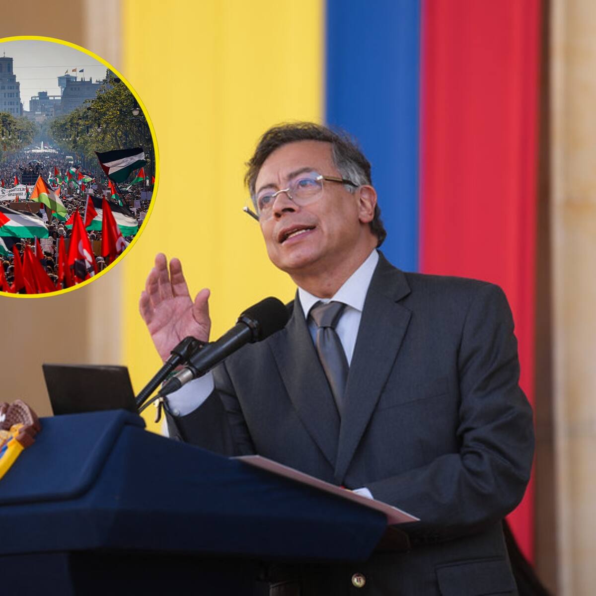 “Gobierno protegerá la embajada de EE.UU.”: presidente Petro invitó a marcha pro Palestina