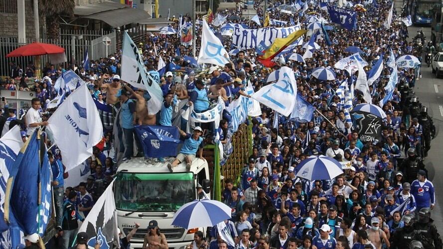 Barras de Millonarios celebrarán el cumpleaños del equipo de manera virtual. Foto: Colprensa