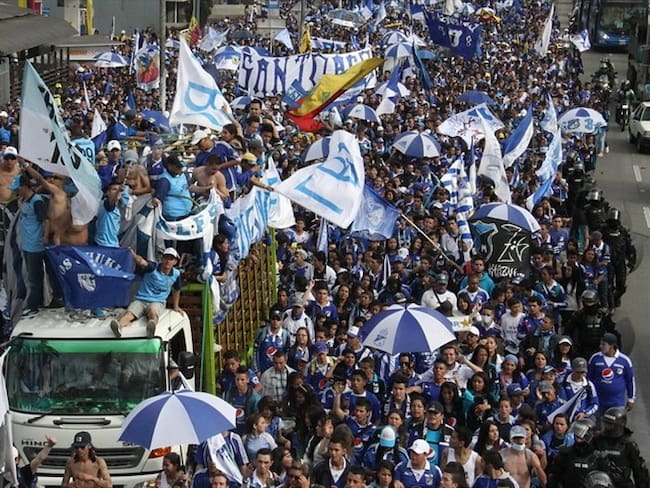 Barras de Millonarios celebrarán el cumpleaños del equipo de manera virtual. Foto: Colprensa
