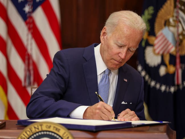 Presidente de Estados Unidos Joe Biden. (Photo by Tasos Katopodis/Getty Images)