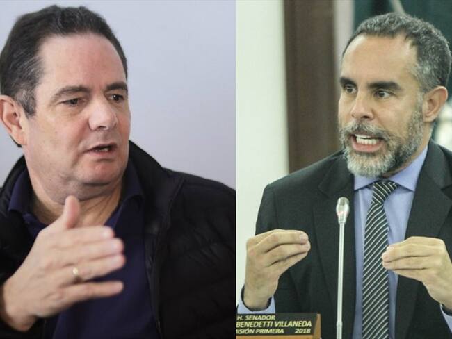 A mediados de marzo, el ex vicepresidente Germán Vargas Lleras y el senador Armando Benedetti se reunieron en Bogotá. Foto: Colprensa