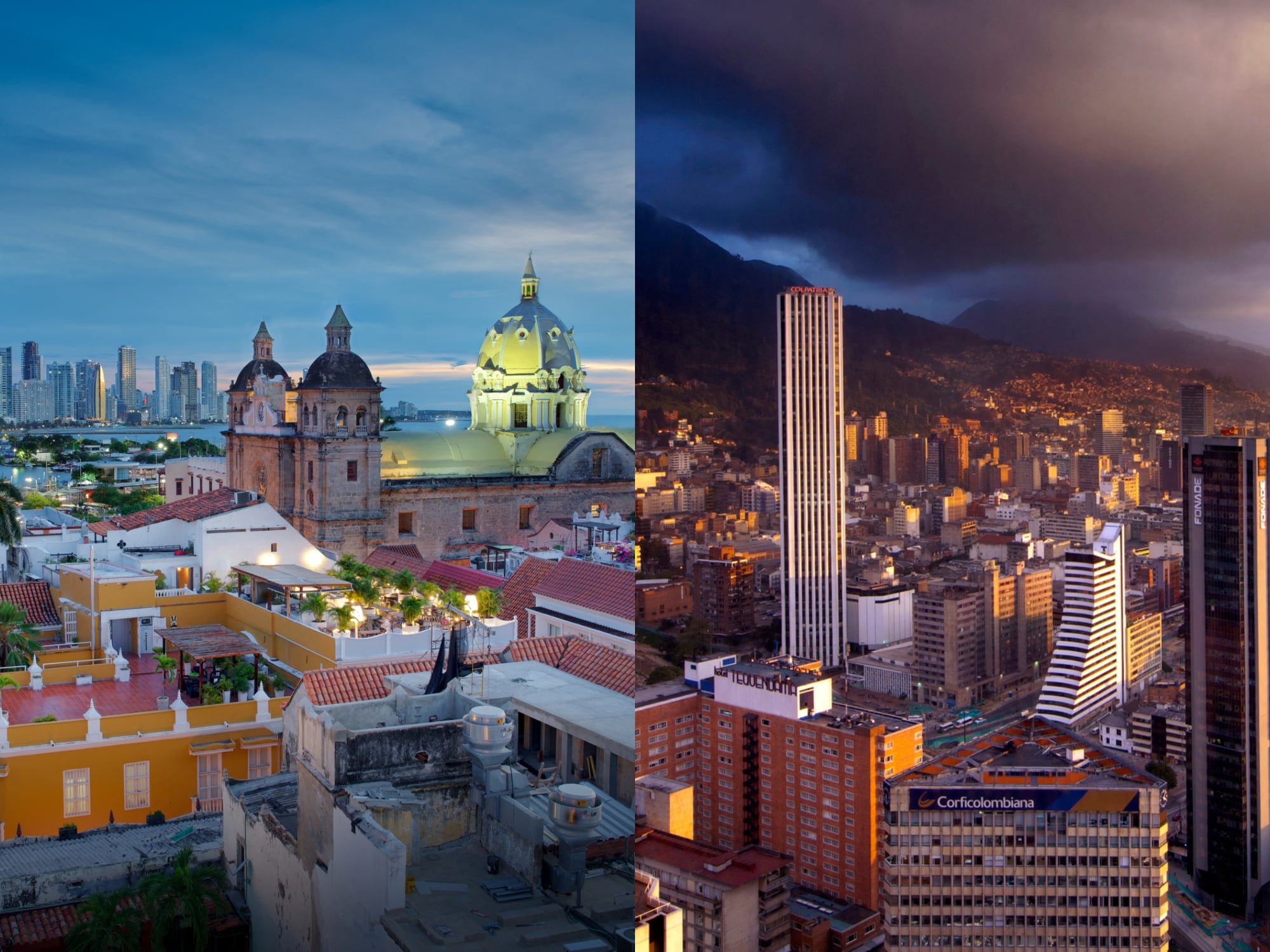 Cartagena y Bogotá. Foto: Getty Images