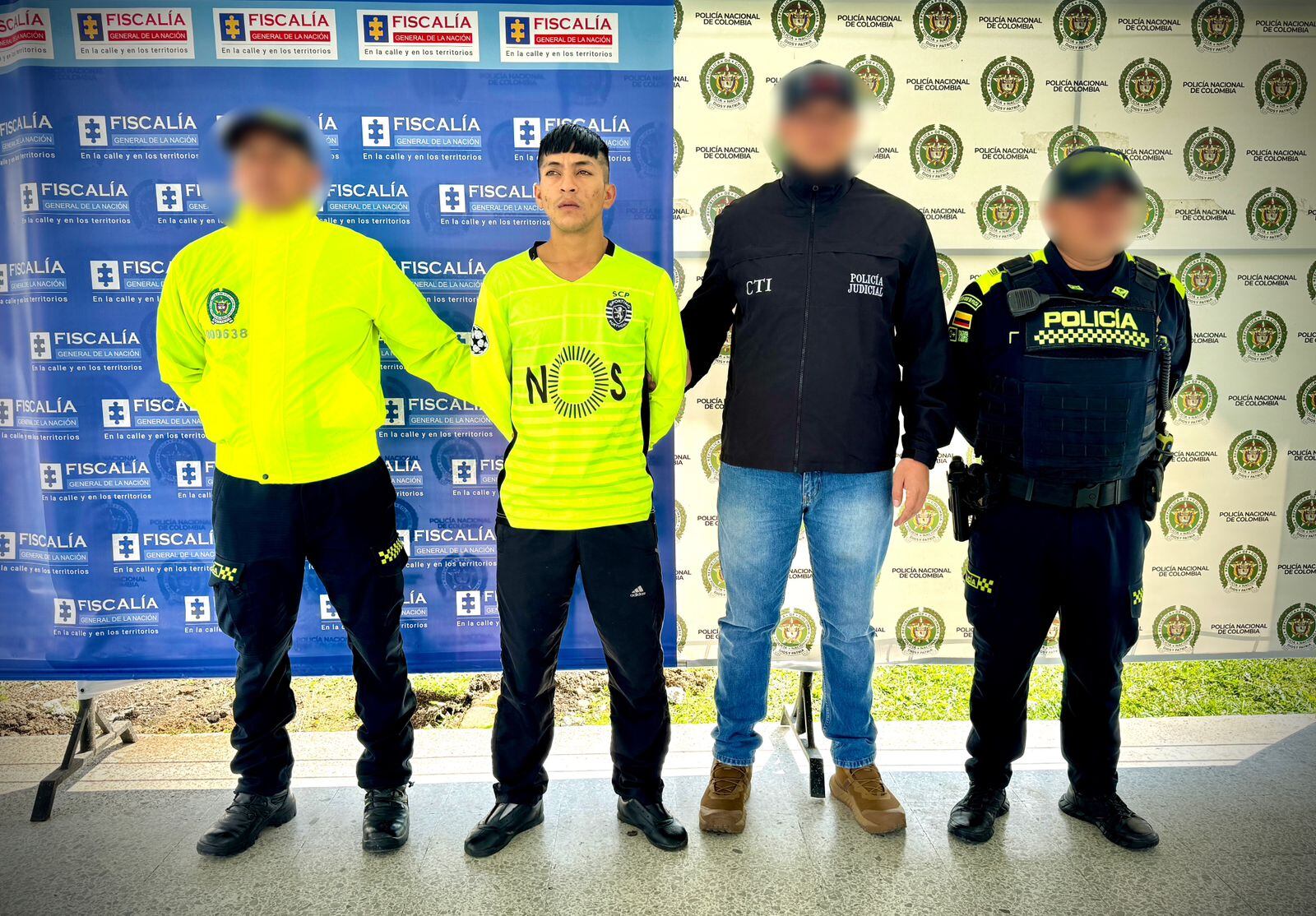 La captura se registró en el barrio La Rebelión. Crédito: Policía Metropolitana de Popayán.