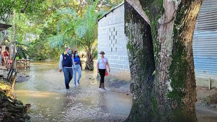 Fuertes lluvias dejan 16 barrios inundados en Montelíbano, Córdoba. Foto: Alcaldía de Montería.