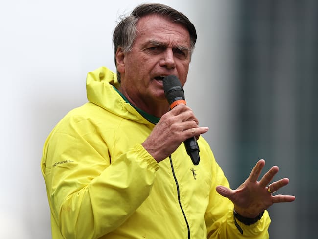 Expresidente de Brasil, Jair Bolsonaro. Foto: EFE/ Isaac Fontana.