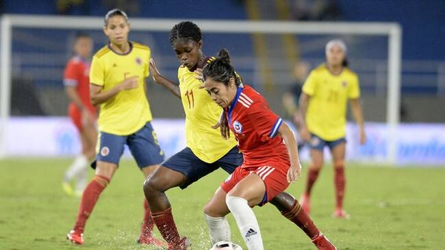 Linda Caicedo con la Selección Colombia ante Chile. Foto: Federación Colombiana de Fútbol