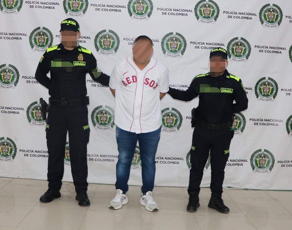 Capturan a presunto sicario del Clan del Golfo en Montería: estaría implicado en 5 homicidios. Foto: Policía Metropolitana de Montería.