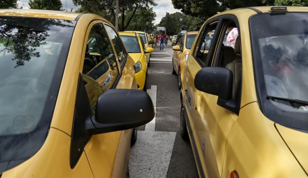 Imagen de referencia de taxis. Foto: Colprensa.