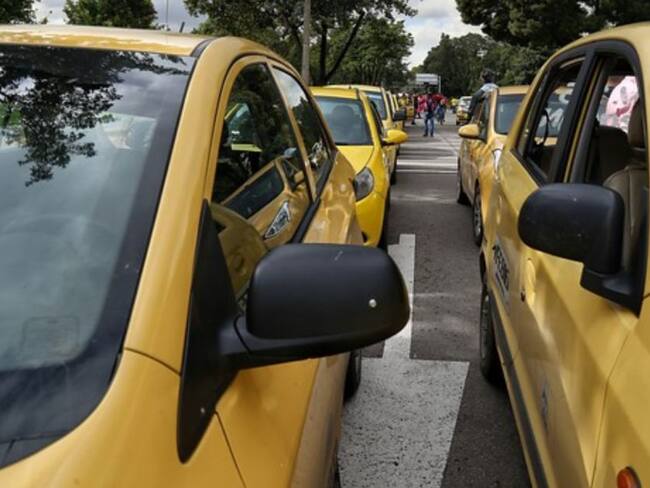 Imagen de referencia de taxis. Foto: Colprensa.