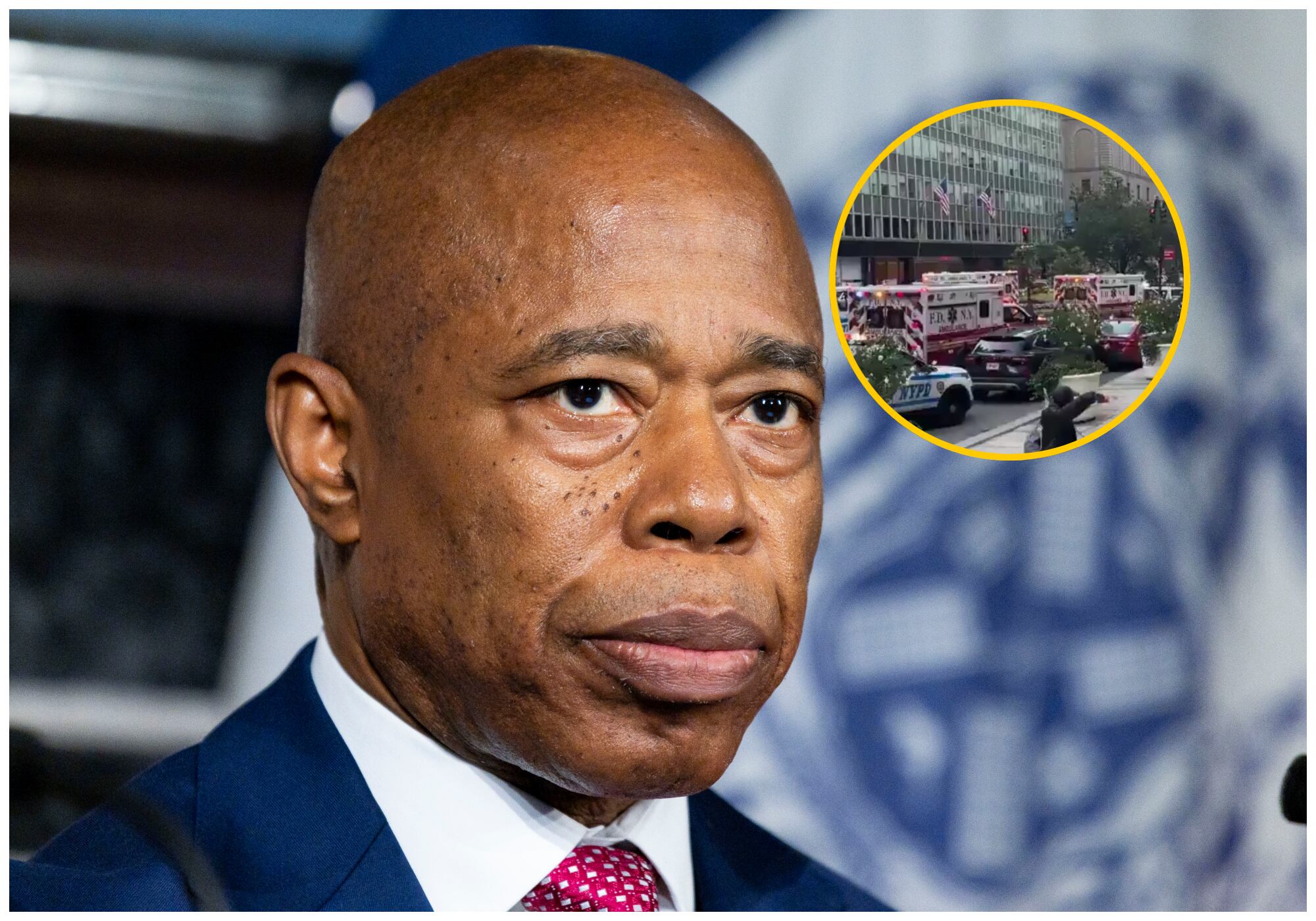 Alcalde de Nueva York confirmó que tiroteo en la ciudad dejó cuatro muertos, incluido un policía. Foto: EFE.