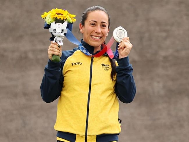 Mariana Pajón es una deportista, bicicrosista, ciclista de BMX y doble medallista de oro olímpica. Foto: Getty Images