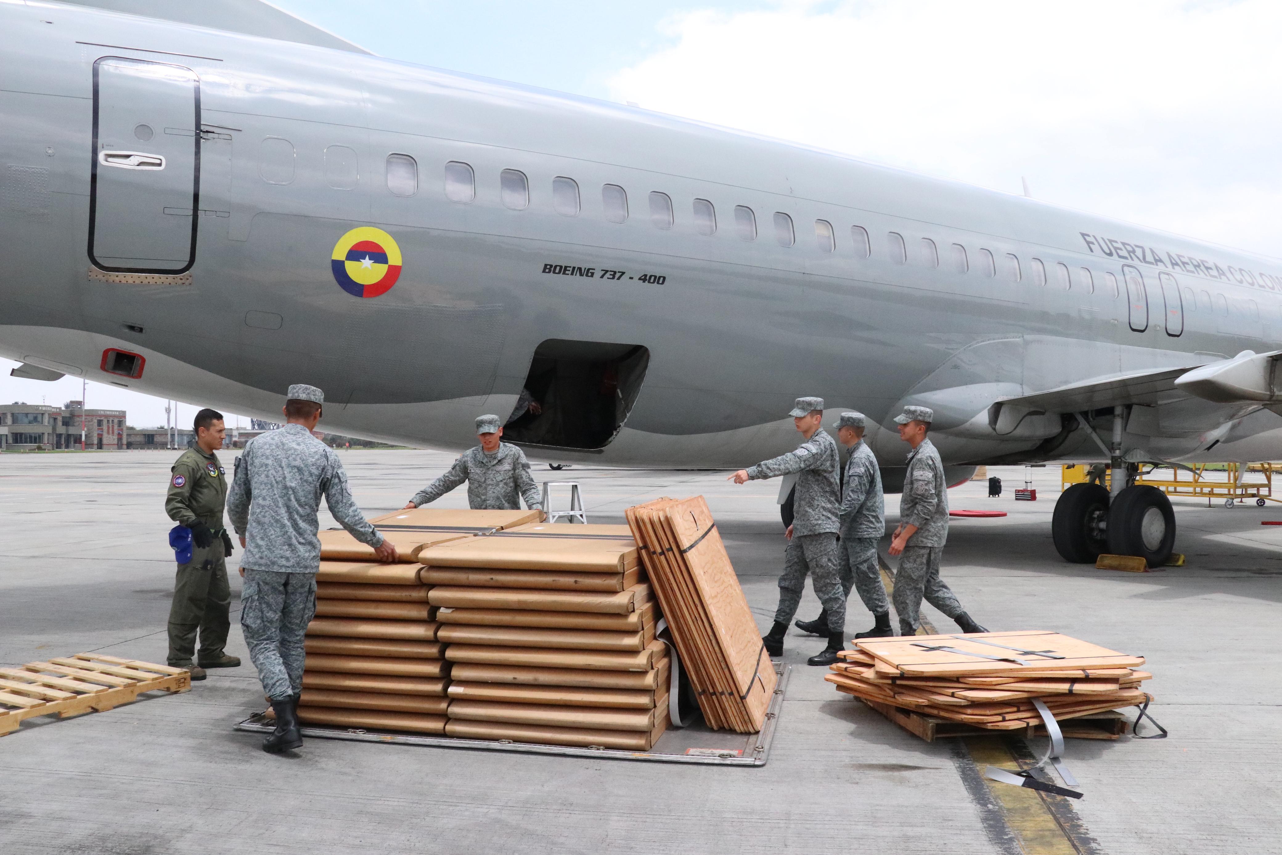 Colombia envió apoyo a Ecuador para enfrentar incendios forestales. Foto: Suministrada.