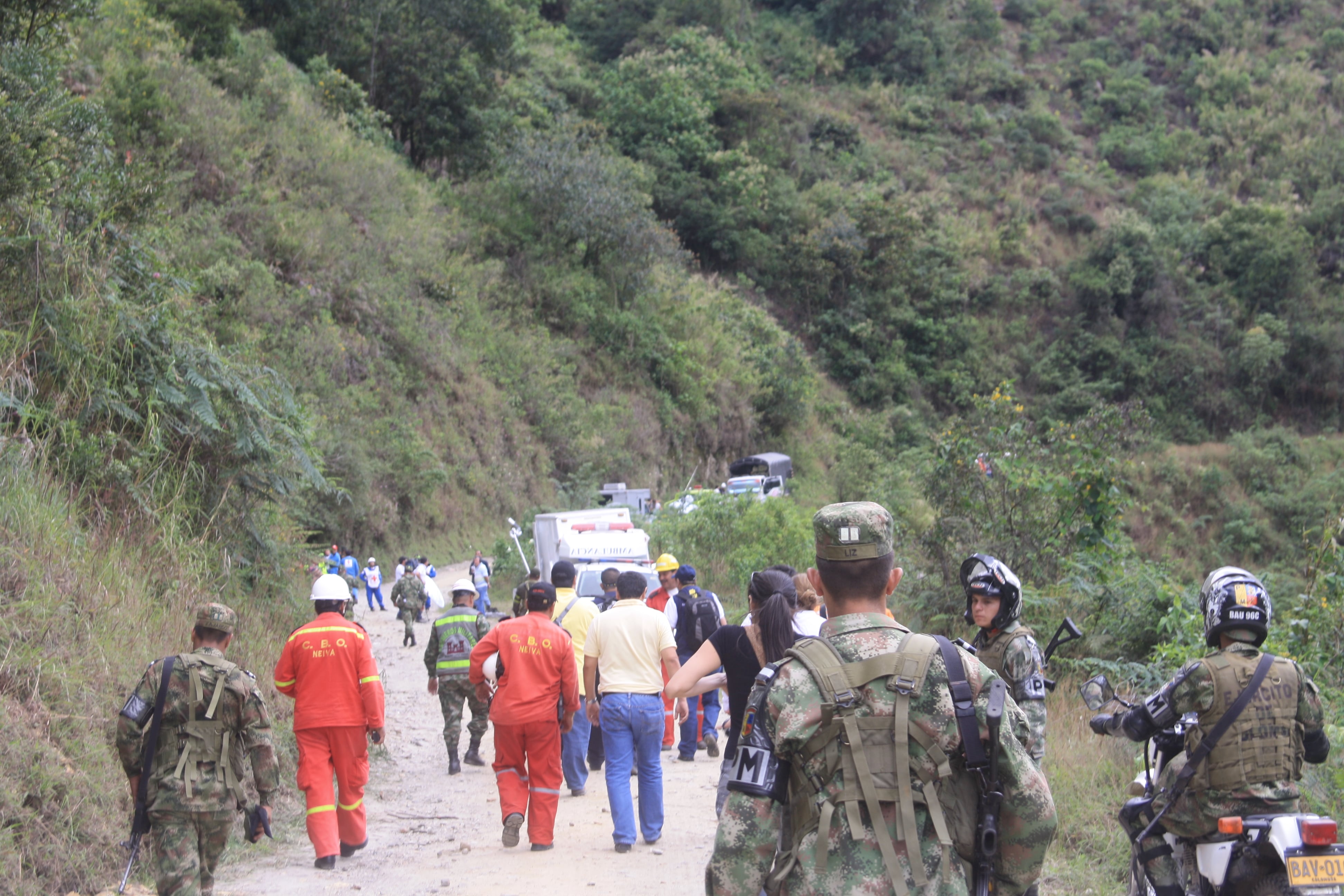 Las lluvias que por estos días se han presentado en en el país han producido deslizamientos en el departamento del Huila.