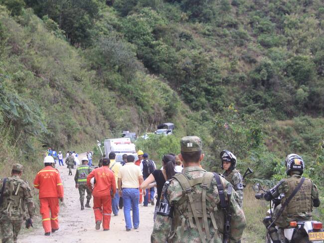 Las lluvias que por estos días se han presentado en en el país han producido deslizamientos en el departamento del Huila.