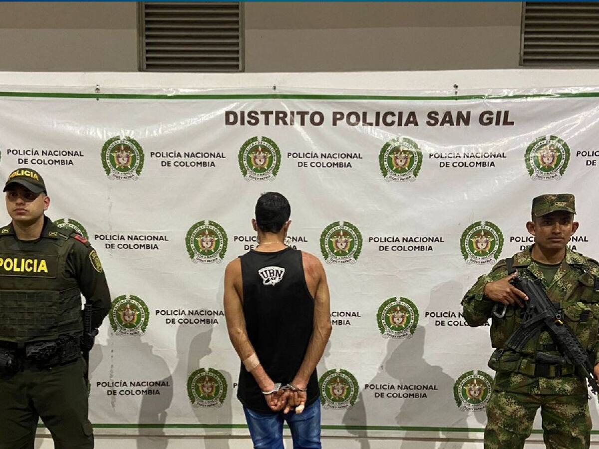 Cayó en San Gil alias ‘dani’, sujeto que tenía circular azul de Interpol