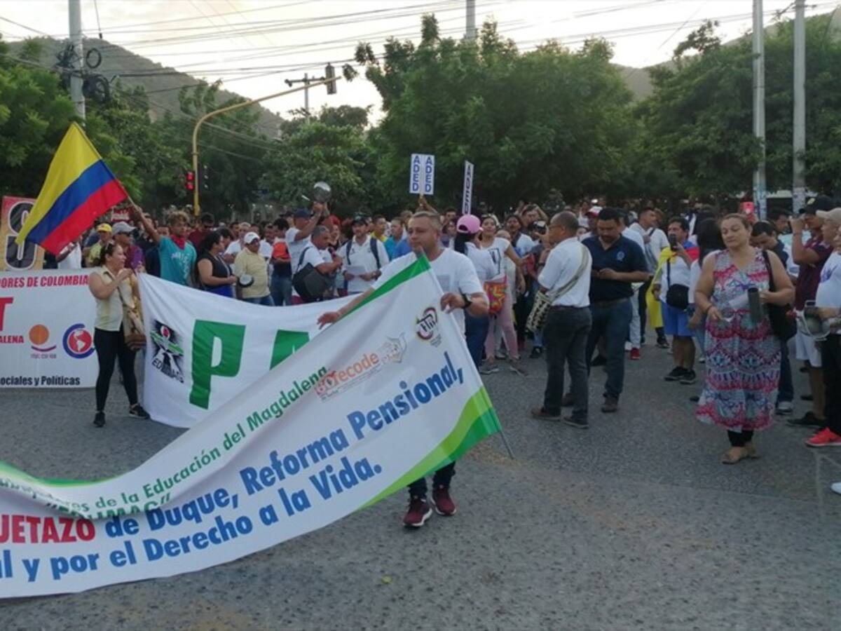 Se esperaban más manifestantes en Santa Marta