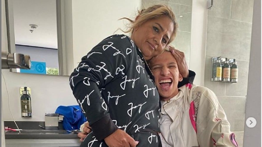 "A ti mami, gracias por todo", había escrito hace algunos días en su Instagram. Foto: @la_liendraa