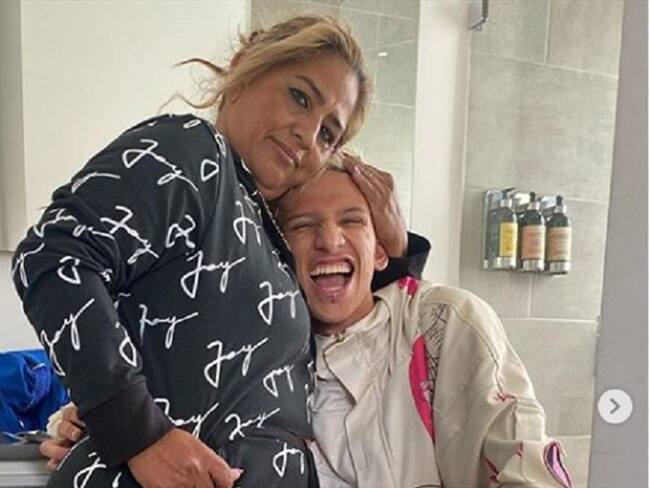 "A ti mami, gracias por todo", había escrito hace algunos días en su Instagram. Foto: @la_liendraa