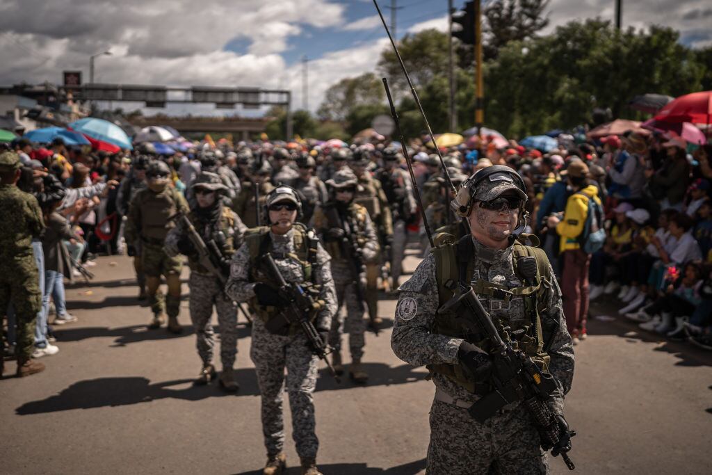 Fuerza Aérea de Colombia. I Foto:Diego Cuevas/Getty Images.