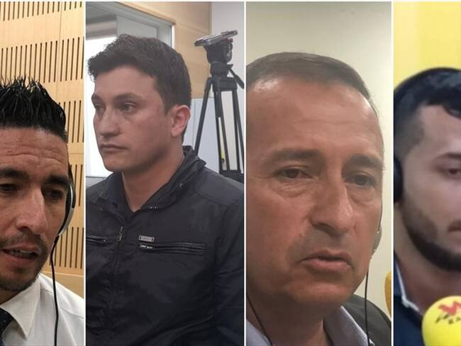 Harold Perilla, Carlos Chávez, Javier Reina y Julian Mejia denunciaron en La W que Oscar Julián Ruiz los acosaba sexualmente. Foto: W Radio