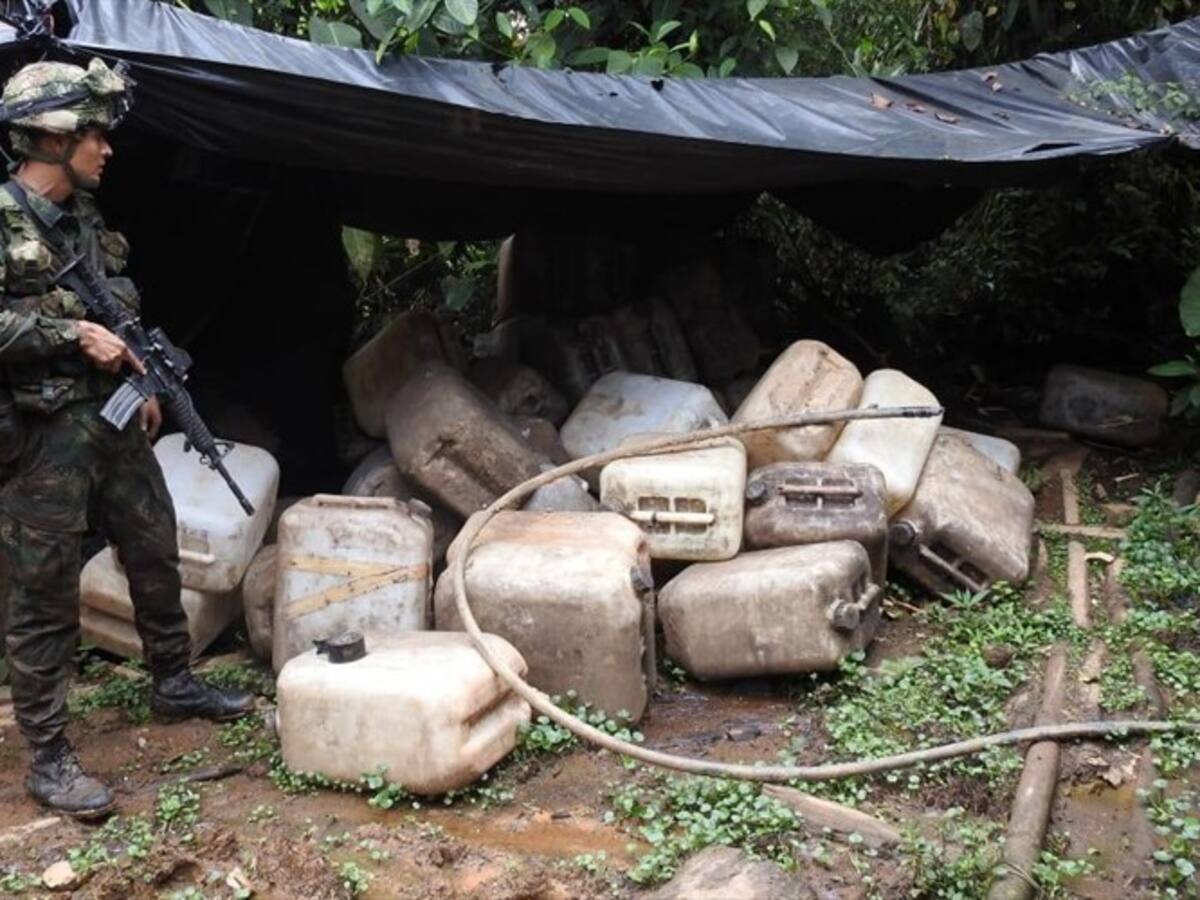 Destruido laboratorio para el procesamiento de cocaína en Cauca
