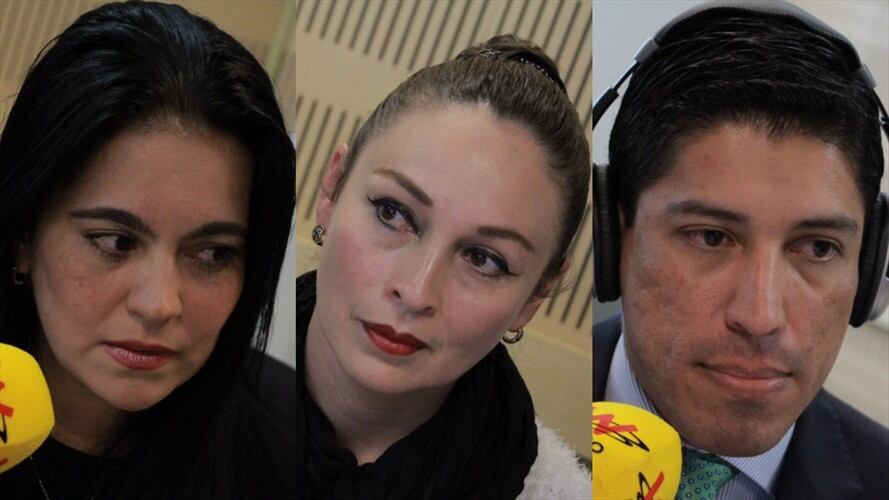 Martha Ruth Hernández, Alba Reyes y Germán González. Foto: La W con Vicky Dávila