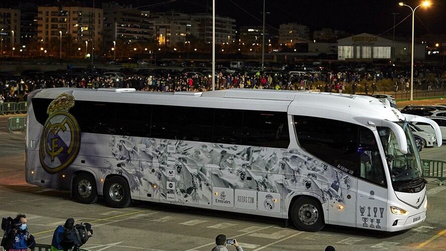 Bus del Real Madrid. Foto: Quality Sport Images/Getty Image