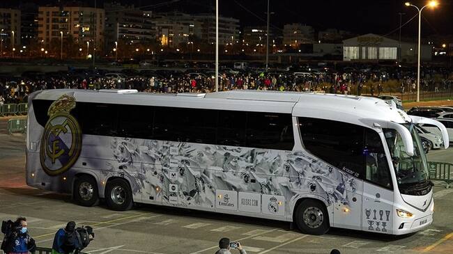 Bus del Real Madrid. Foto: Quality Sport Images/Getty Image