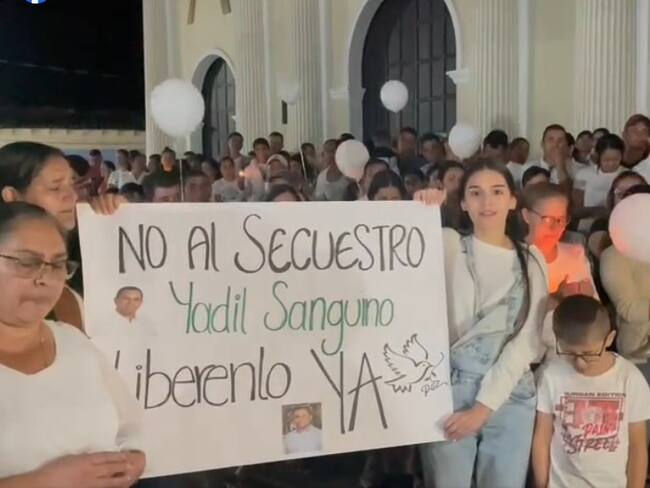 Piden libertad para Yadil Sanguino. Foto: Proporcionada por Jenny Márquez