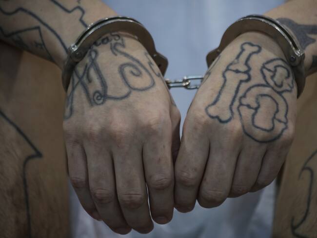 Miembro de la pandilla MS-13. FOTO: Alex Pena/Anadolu via Getty Images