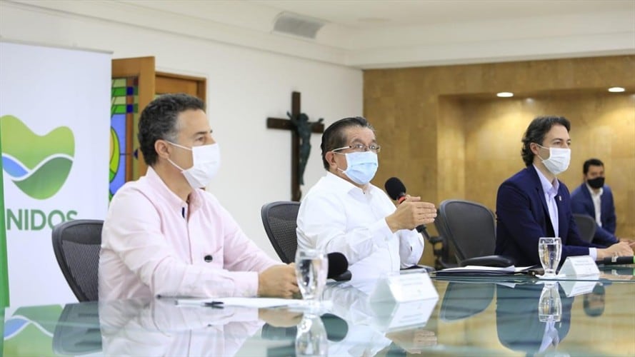 Reunión para emitir decreto de ley seca en Antioquia. Foto: Cortesía